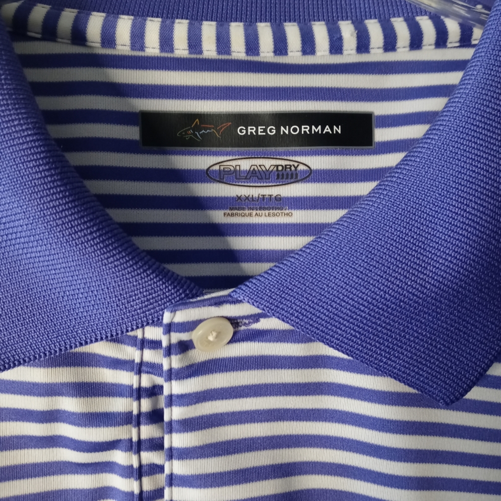 Greg Norman men's golf polo play dry